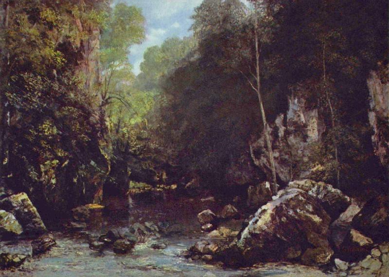 Gustave Courbet Le ruisseau noir oil painting image